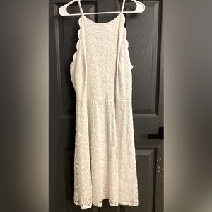 Fortune and Ivy White Midi Dress Size: XXL